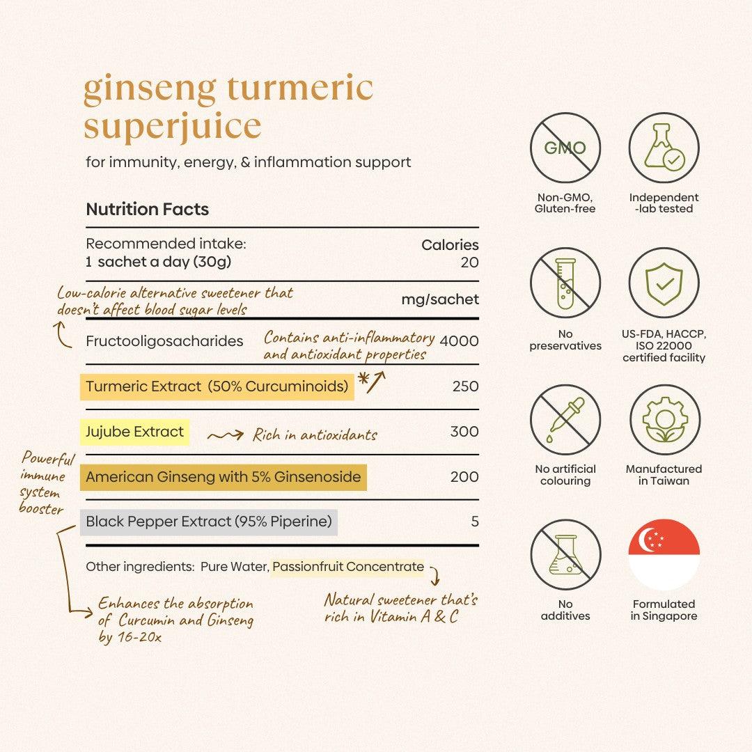 Ginseng Turmeric Superjuice