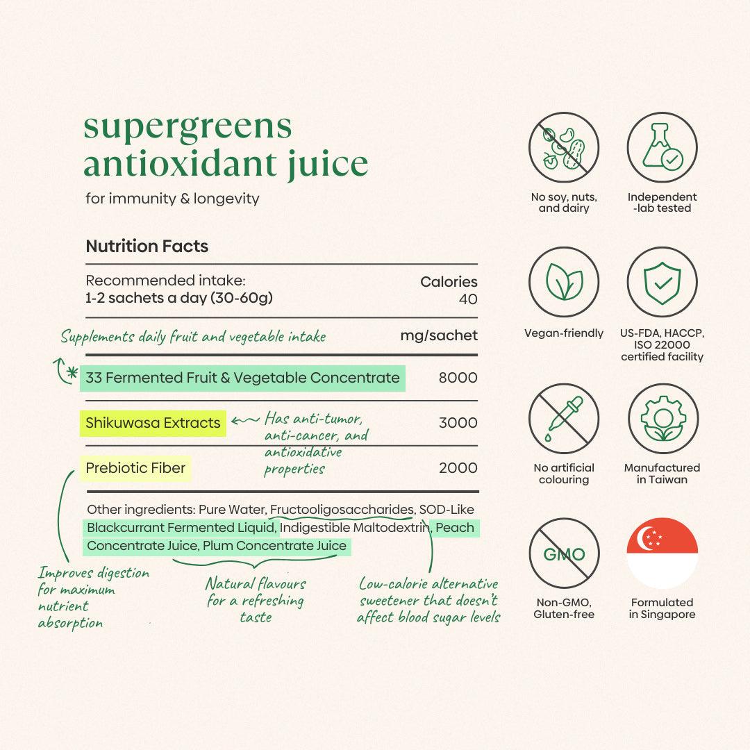 Supergreens Antioxidant Juice